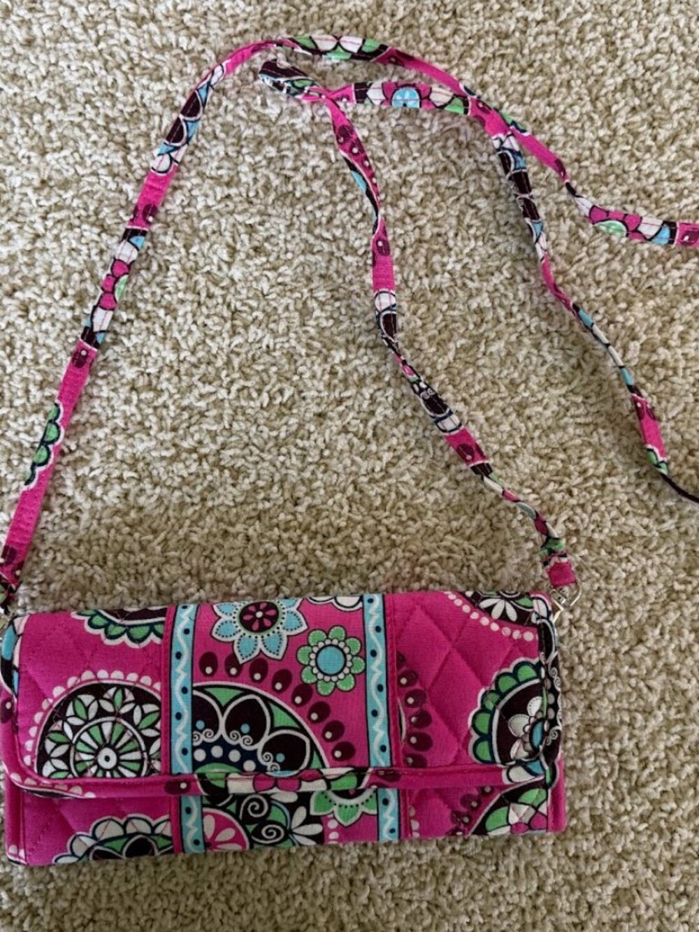 Pink Vera Bradley Sleek Wallet